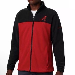 Columbia Alabama Crimson Tide Flanker Fleece Sweater Jacket Full-Zip Mens